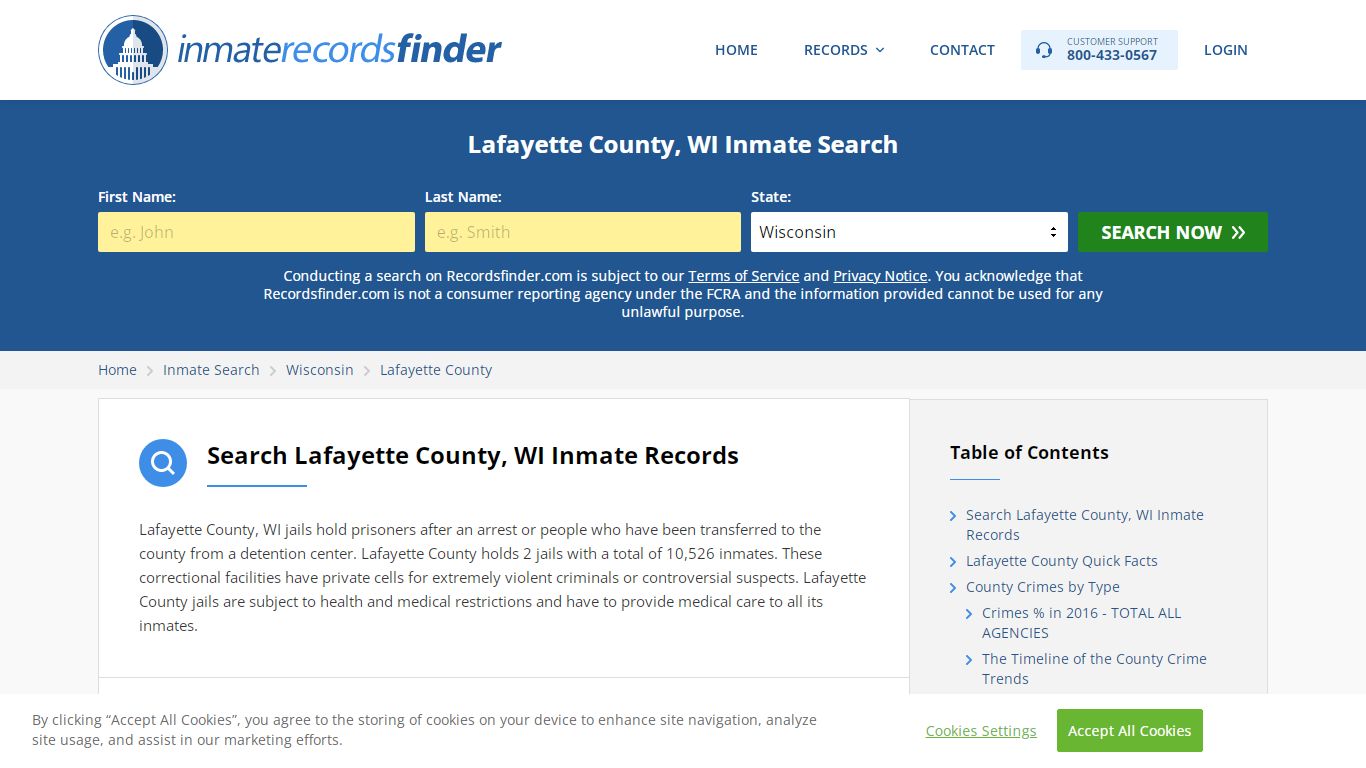 Lafayette County, WI Inmate Lookup & Jail Records Online